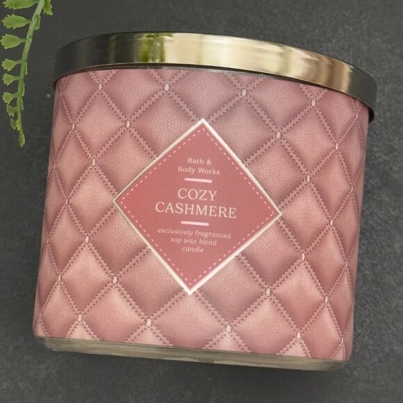 BBW Cozy Cashmere Bath & Body Works 3 Wick Candle - Picture 5 of 10